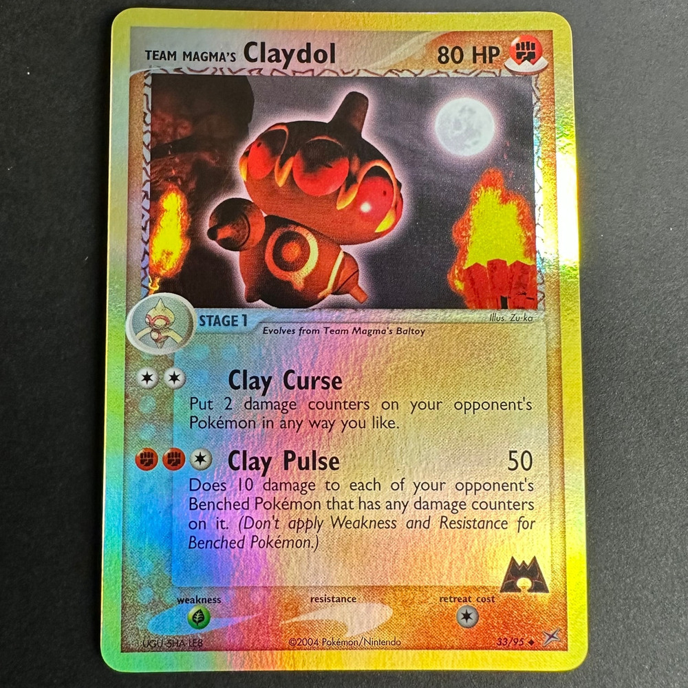 Pokemon TCG Team Magma's Claydol 33/95 EX Magma vs Aqua Reverse Holo NM